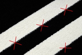 Tappeto HAMPTON Inquadrata nero - PRODOTTO DI SECONDO GRADO