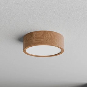 Plafoniera con sensore CLEO 2xE27/24W/230V Ø 27,5 cm rovere