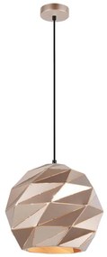 ITALUX PND-2424-1L-GD -Lampadario a sospensione con filo PALERMO 1xE27/40W/230V diametro 32 cm Oro rosa