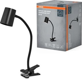 Osram - Lampada da scrivania con clip DESK LINE 1xGU10/9W/230V nera