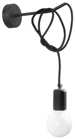 Applique EDISON 1xE27/60W/230V nero