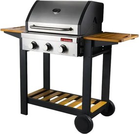 barbecue a gas sandrigarden "oceania" 3 bruciatori 130x58x115 cm