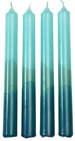 Candele in set da 4 pezzi tempo di combustione 6 h Dip Dye - Rex London