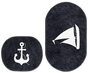 Tappetini da bagno blu in set da 2 100x60 cm - Minimalist Home World