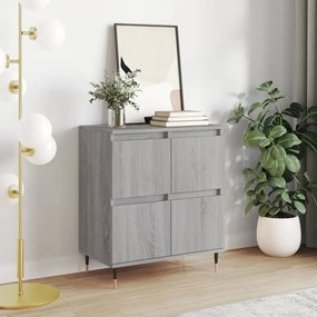 Credenza Grigio Sonoma 60x35x70 Cm İn Legno Multistrato /