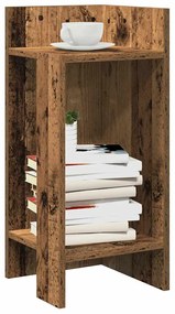 Tavolini Laterali 2 Pz Con Ripiano Legno Antico 25,5x27x60 Cm /