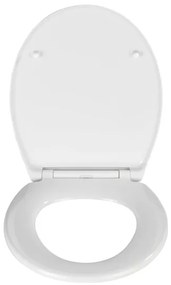 WENKO 21903100-WC sedile per WC SAMOS 44,5x37,5 cm bianco/argento