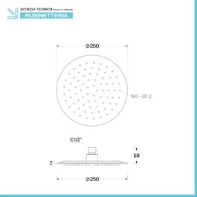 Kit doccia satinato con braccio 35 e soffione 25 in acciaio inox Gemini