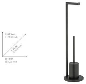 WENKO 25675100 - Set WC FERLA 18x69,5 cm nero