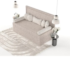 Letto singolo imbottito marrone chiaro 80x200 cm Scala - Maison de Rêve