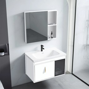 Set di mobili da bagno con lavabo Paris 60cm White