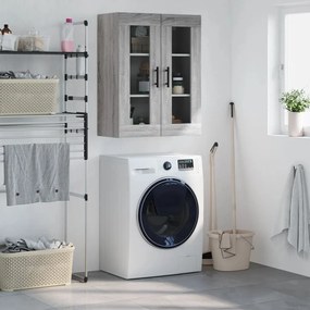 Mobile A Parete Grigio Sonoma 69,5x34x90 Cm /