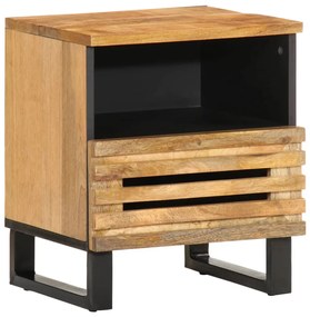 Comodino 40x34x46 Cm İn Legno Massello Di Mango /