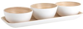 Set da portata in bambù bianco Puro - PT LIVING