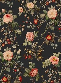 Rebel Walls Carta da parati panoramica Thorn Rose - Midnight