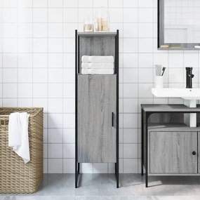 Mobile da bagno grigio sonoma 33x33x120,5cm legno multistrato