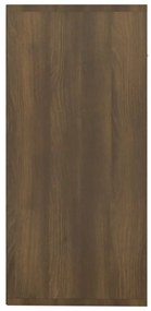 Credenza rovere marrone 88x30x65 cm in legno multistrato