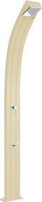Doccia Solare da Esterno Giardino 30L Miscelatore e Lavapiedi Arkema Spring Champagne Bronze...