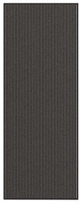 Zerbino A Strisce Nere E Grigie 115x300 Cm /