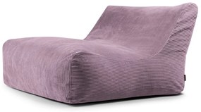 Puof a sacco viola con rivestimento in velluto a coste Sofa Lounge – SLOWDOWN