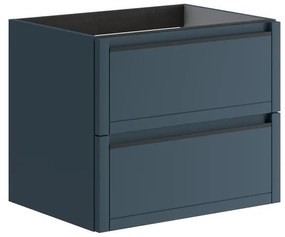Mobile da bagno sotto lavabo Tratto blu opaco L 59.5 x H 50 x P 45.5 cm 2 cassetti, lavabo non incluso