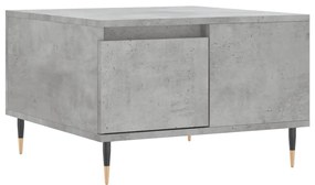 Tavolino salotto grigio cemento 55x55x36,5 cm legno multistrato