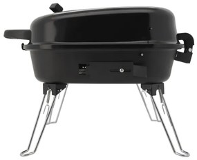 Griglia a carbone portatile nera