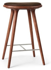 Mater - High Stool H69 Brown Stained Beech Mater