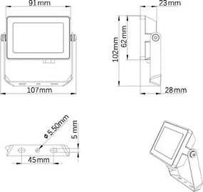 Philips - Proiettore LED da esterno PROJECTLINE LED/10W/230V IP65 3000K