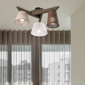 Brilagi - Lampadario LED ANTHONY 3xE14/40W/230V rovere noce