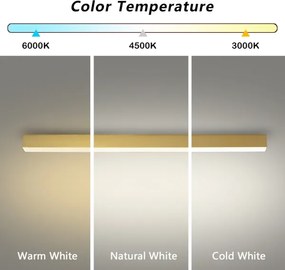 Brilagi - Plafoniera LED da bagno SLEEKLINE LED/40W/230V dorata IP44