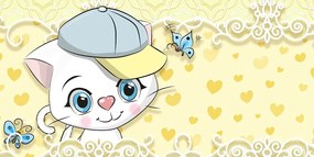 Stampa su tela – Gattino curioso
