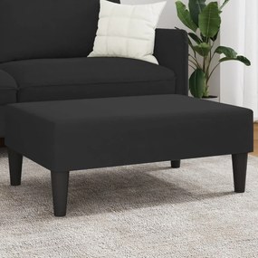 Poggiapiedi Nero 77x55x31 Cm İn Velluto /