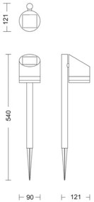 Philips - Lampada solare LED FYCE LED/1,5W/3,7V 1200 mAh IP44