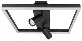 LED Plafoniera LED/38W/230V + 2xGU10/30W nera