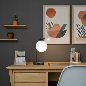 Lampada da tavolo 1xE27/40W/230V nero/bianco