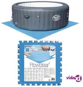 Bestway Protezioni per il Pavimento della Piscina 8 pz Blu 58220