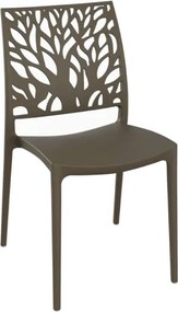 Sedia per interno o esterno impilabile Tortora - ALEA 2 sedie