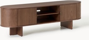 Mobile TV in legno con angoli arrotondati Zumi