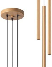 Sollux SL.1172 - Lampadario a sospensione con filo PASTELO 3xG9/8W/230V oro