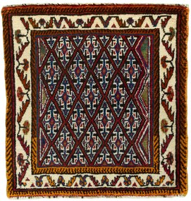 Shiraz Tappeto persiano 60 x 60 Rosso (Iran) Annodato A Mano