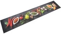 Tappeto da Cucina Lavabile Spezie 60x300 cm Vellutocod mxl 71043