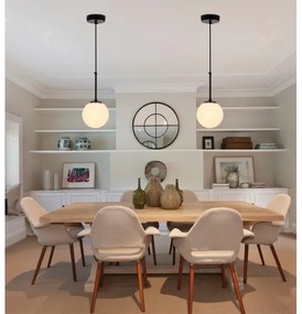 Lampadario a sospensione con filo POMPEI 1xE27/40W/230V nero