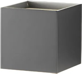 Applique in alluminio per esterni 10x10 cm Antracite con alette regolabili CUBE