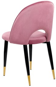 Set di 2 sedie velluto rosa MAGALIA Beliani
