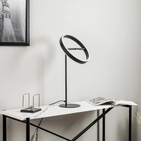 Lucande Lampada LED da tavolo Yekta, 3 livelli, nero