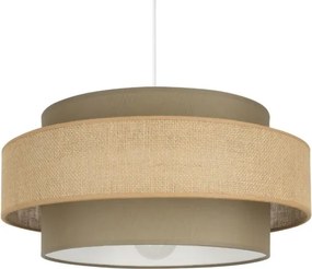 Brilagi - Lampada a sospensione con cavo RESNA 1xE27/60W/230V Ø 40 cm marrone/beige