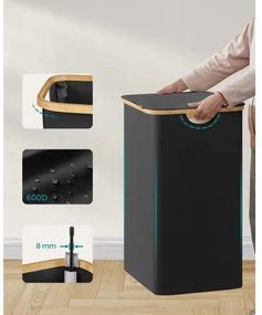 Cesto porta biancheria TATE nero