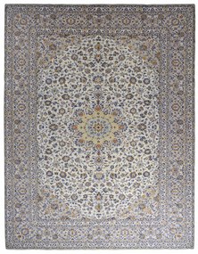 Kashan Tappeto 300x390 Beige (Iran) Annodato A Mano