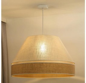Duolla - Lampadario a sospensione con filo YUTE AVIGNON 1xE27/15W/230V diametro 60 cm color crema/beige